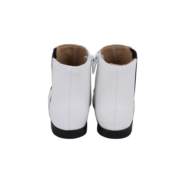Fall Boots for Kids Boy White Leather Boots Casual Low Platform Heel Shoes High Quality Black Midi Ankle Boots Litter Girls