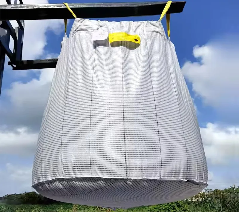 customized printing 1500kg big bag laminated anti static jumbo bag conductive bulk bag for ore copper mine metals minerals