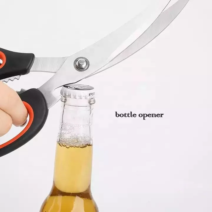 Bone Scissor for BBQ Multi-funtional kitchen scissor stainless steel kitchen Chicken Shears