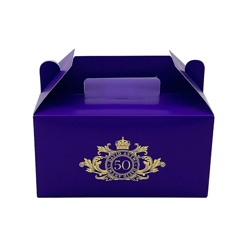 Mini Cardboard Moon Cake Box Packaging Gift Box Kraft Paper Recyclable Wholesale Custom Logo Printed Manufacturer Birthday Party