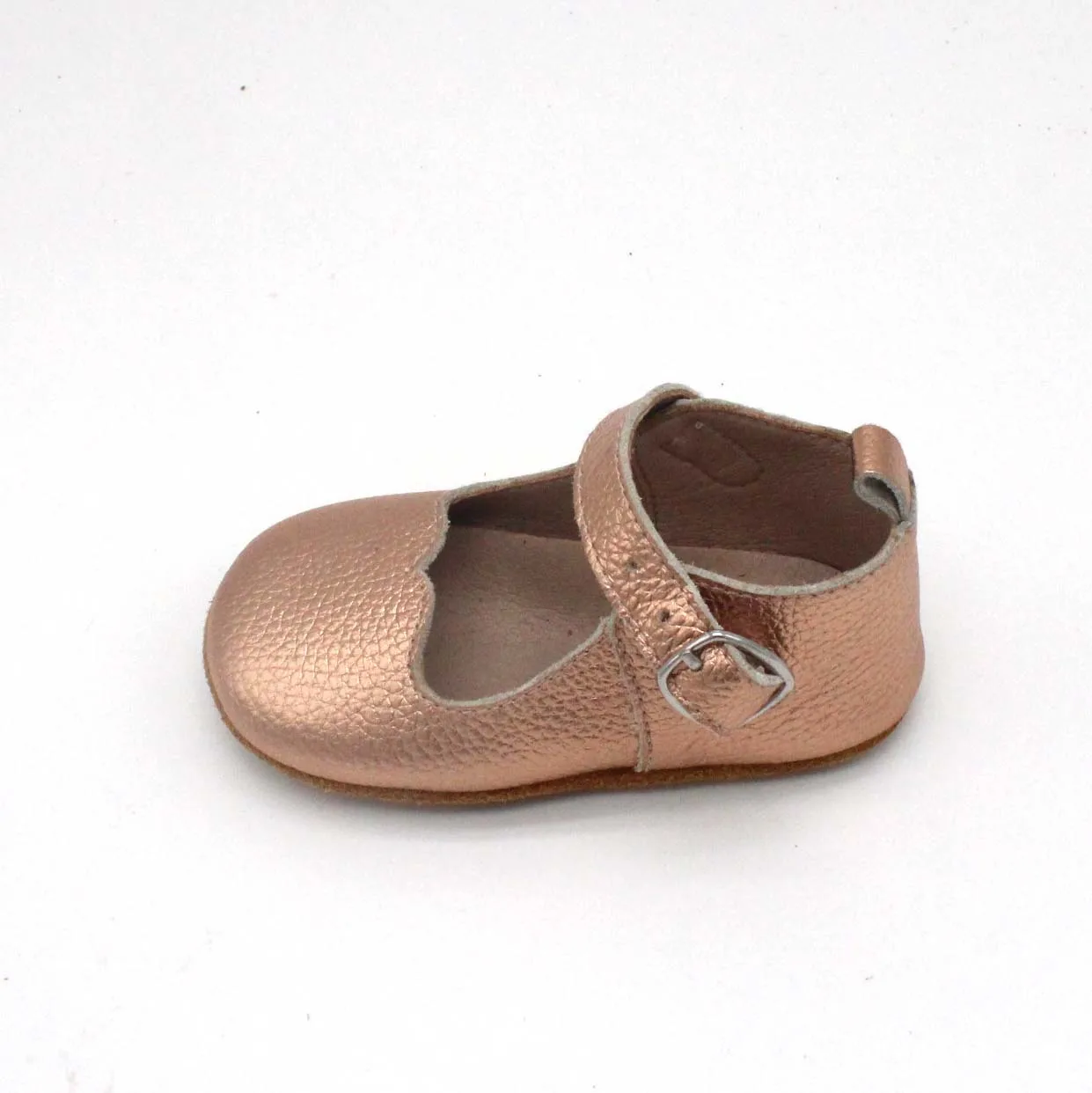 Fashion classic summer golden leather soft sole girls mary jane shoes