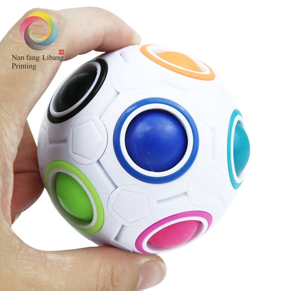 3D abs magic rainbow ball jigsaw puzzle push cube fidget toy abs