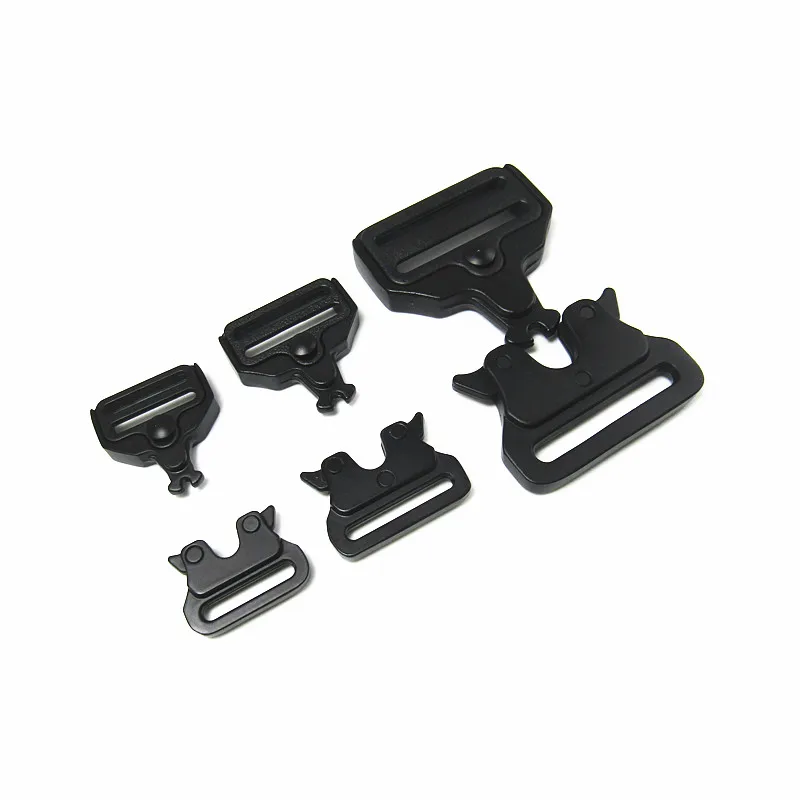 20/25/33/38/45mm Quick Side Release Metal Strap Buckles Webbing Bags Luggage DIY Sliver Quick Release Buckle For Dog Collar