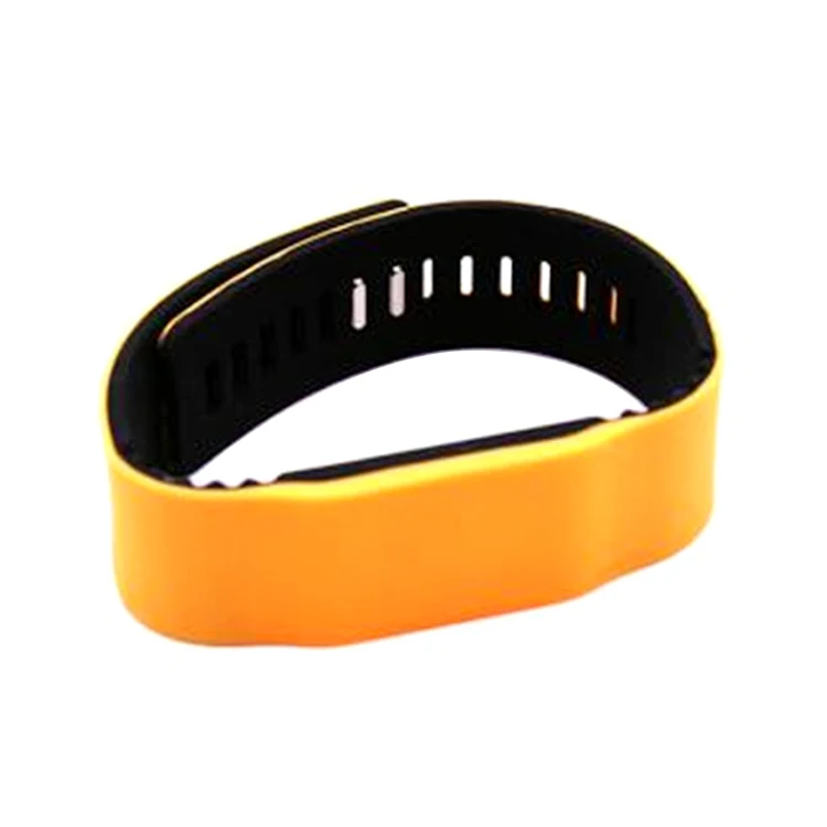 Colorful Custom Waterproof RFID NFC Chip Silicone Bracelet / Wristband
