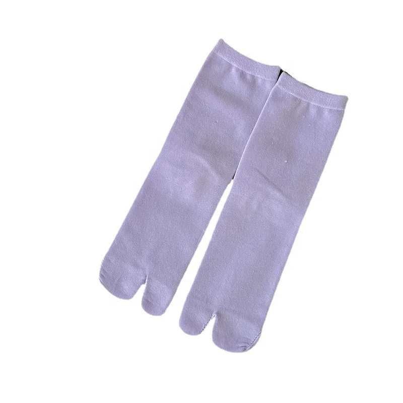 Black White Socks Elastic Split Two Toe Flip Flops Socks Ankle Cotton Sandal Socks for Men Women Unisex