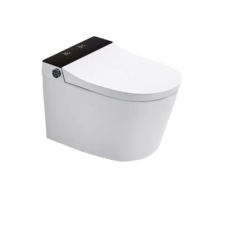 2021 Hot Sale white ceramic wall hung  smart toilet water saving big impact wall low intelligent smart toilet