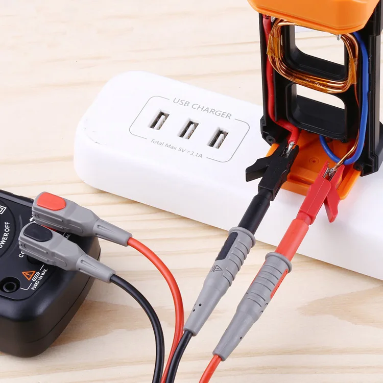 Тестовые щупы с вилкой типа «банан», измерительные выводы 4 мм, зажимы типа «крокодил», крюк-захват, набор тестовых проводов для измерения