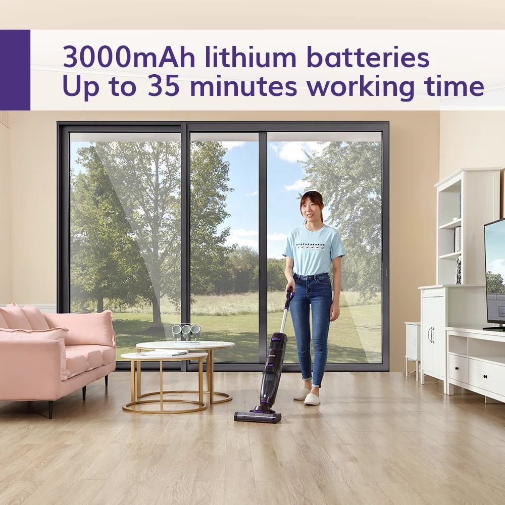 ILIFE F100 Вакуумный Швабра и мыть двойной разделены баки для жестком полу автоматическая Чистка 30 минут 3000 мАч Съемная батарея вакуумная Насадка