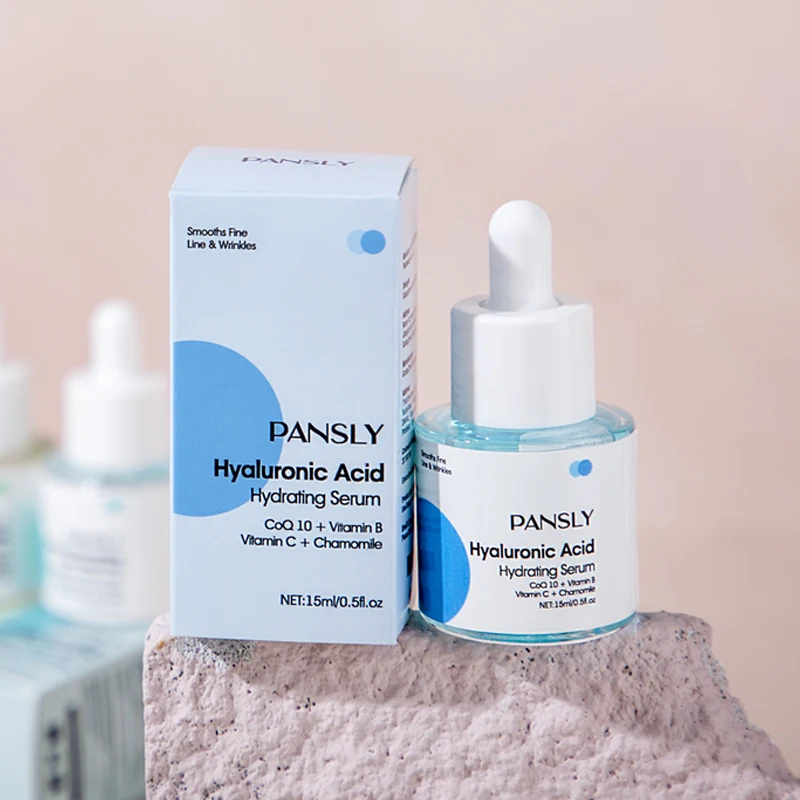 Custom Organic Bulk Vitamin C Anti aging repair Hydrating Facial Pure Hyaluronic Acid Serum