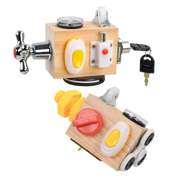 Wooden fun busy block logical thinking development early childhood educational toys