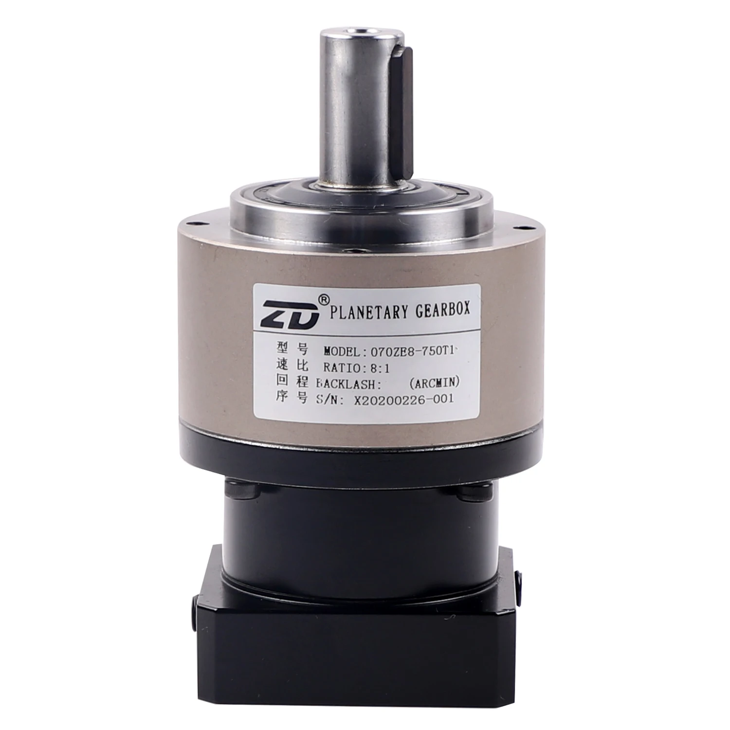 ningbo gearbox supplier 70mm round flange gear reducer for security equipment