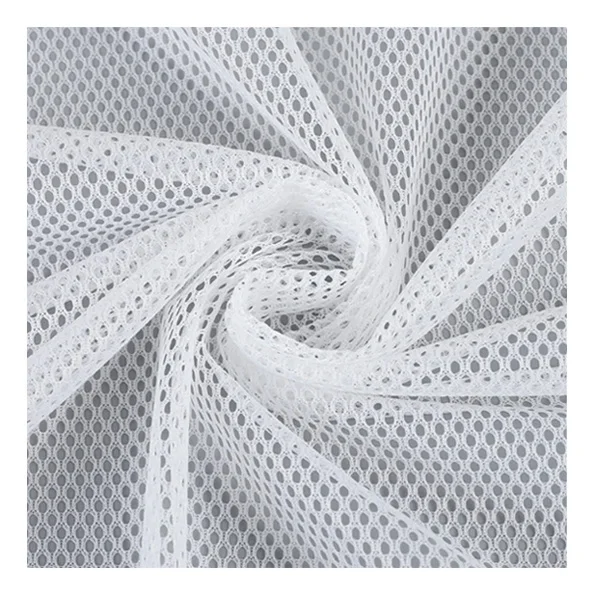 100% Polyester  Comfortable Breathable Net Elastic Mesh Fabric Athletic Mesh Fabric For Clothing