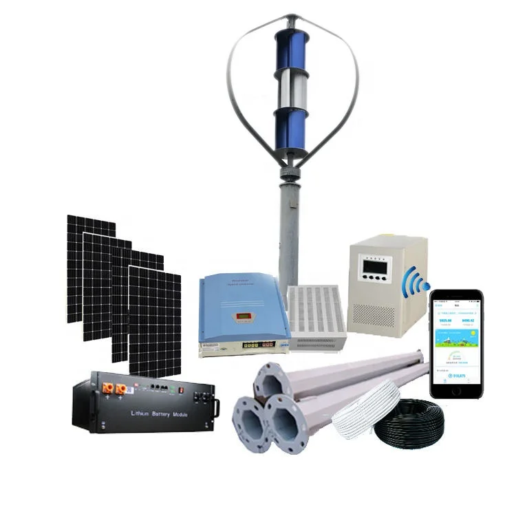 Wind Power and Solar Panel Q Type Wind Turbine Generator 3KW 5KW 10kw Vertical Wind Turbine System