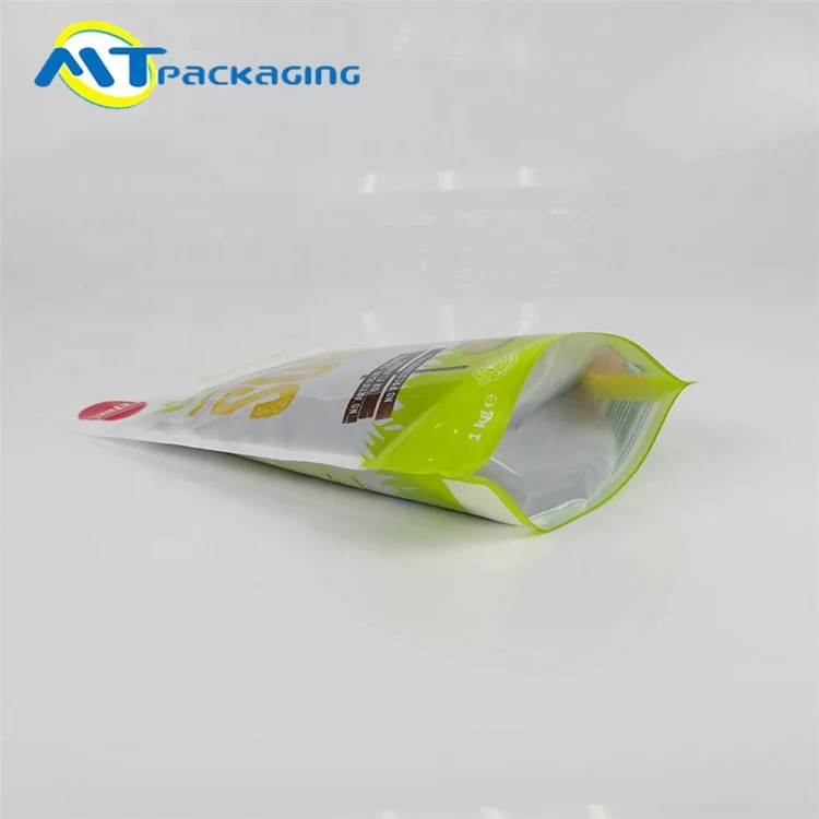 
eco heat seal zipper standing plastic coconut milk packaging powder bag 