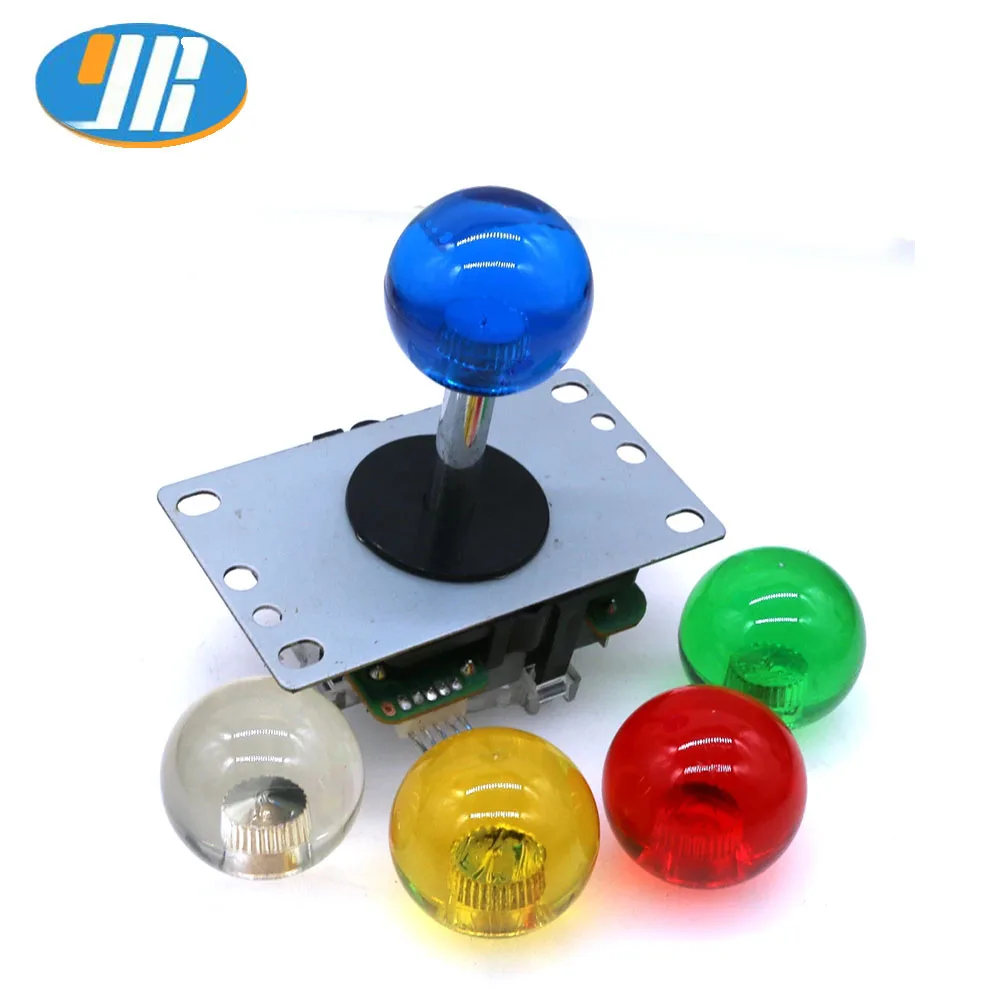 Sanwa Clear Balltop аркадная ручка с цветными кристаллами палка/джойстик 5 В для монетоприемника