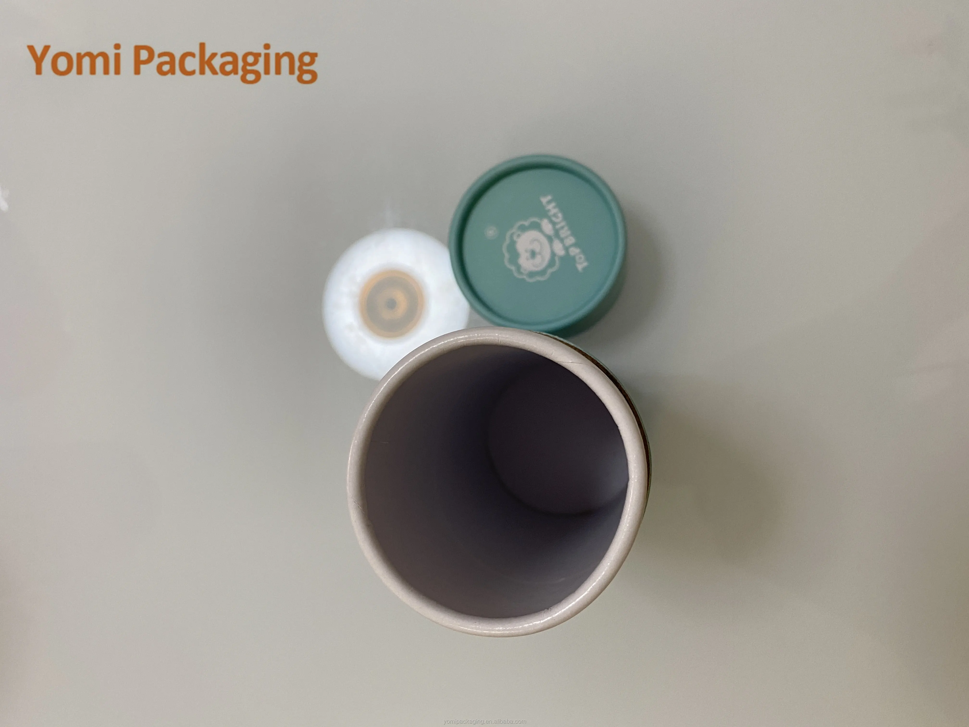Custom Printing Biodegradable Cylinder Food Paper Cardboard Premium Tea Canister Bags Tube Box Packaging for Loose Tea Package