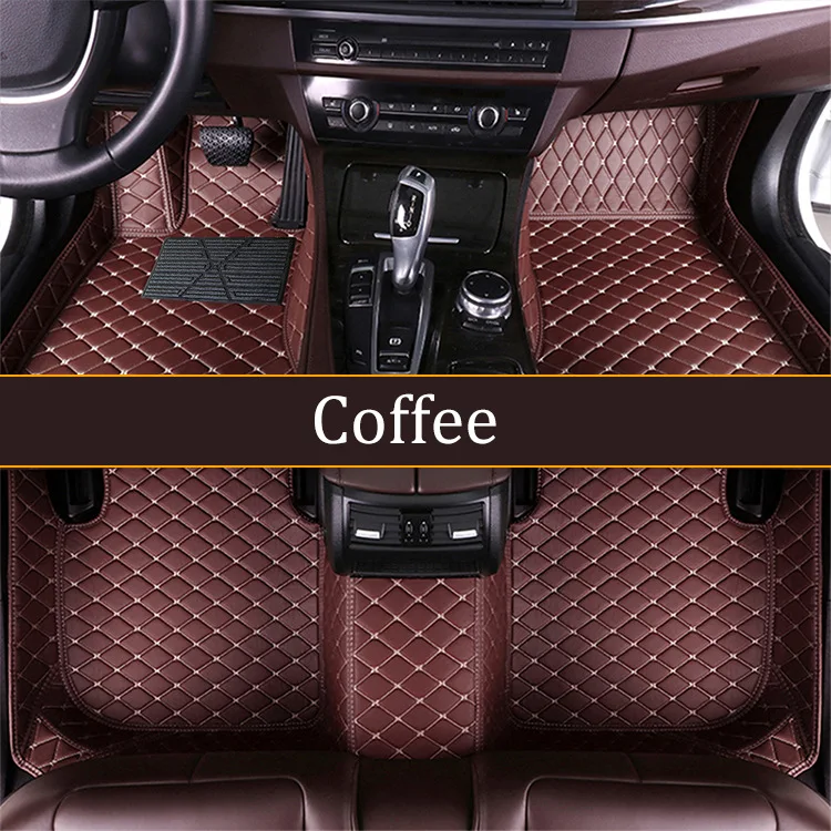 PVC Custom Car Floor Mats Car Carpet Full Coverage All Weather Protection Anti-Slip Leather Car Mats