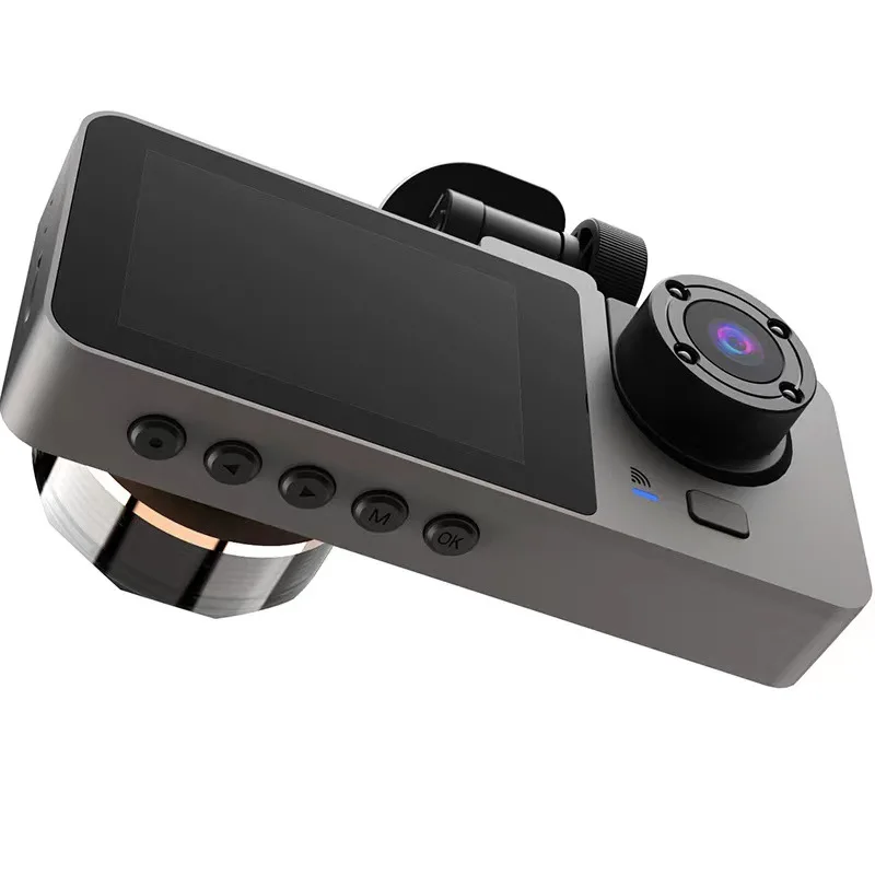 wholesale 2.0 inch IPS screen Car camera Front Rear 3 Channel Recording 1080p FHD Dash Cam Wifi Car DVR