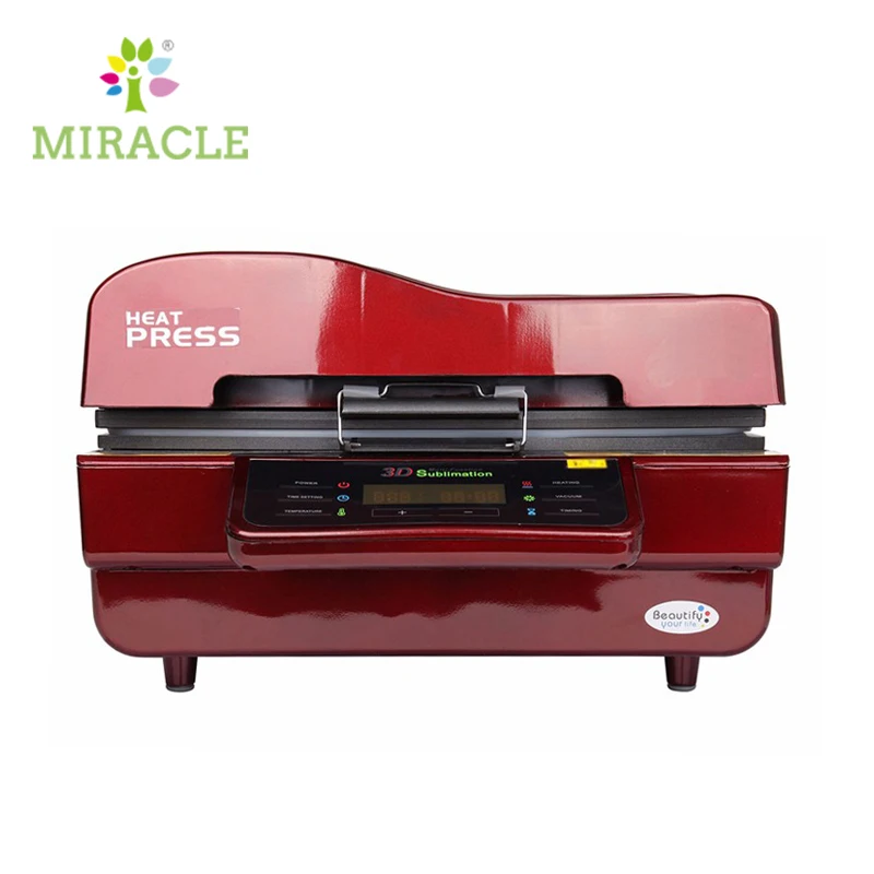 3D Sublimation Vacuum Heat Press Machine For Phone Case Mug Plate Glass Wood Rock Metal Photo Printing All In One Heat Transfer