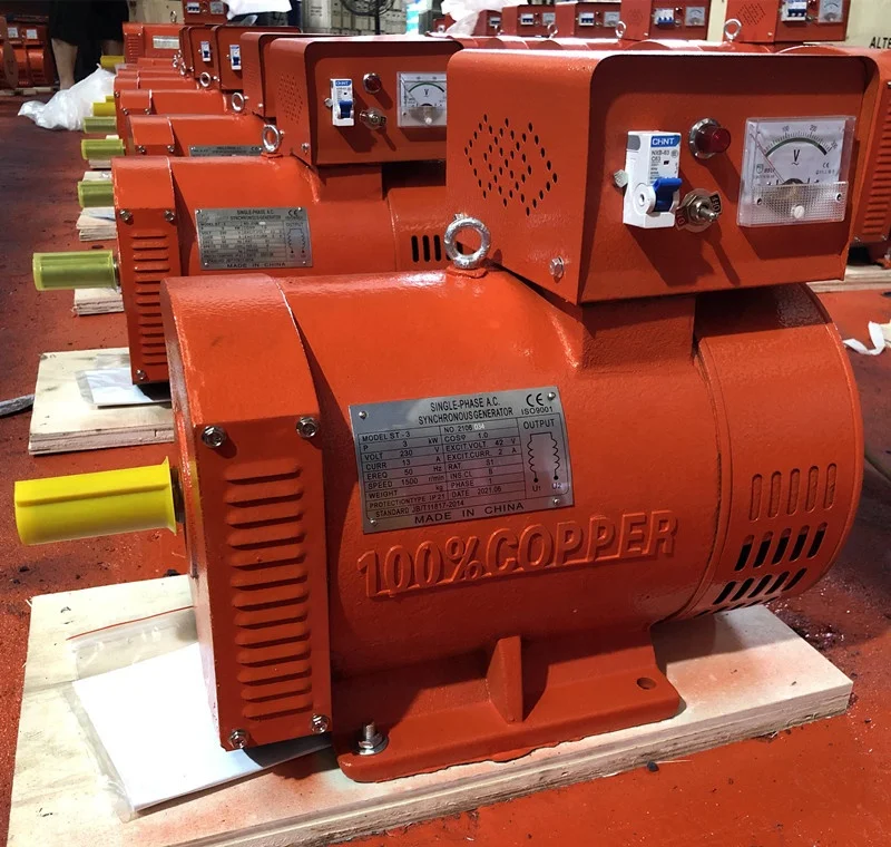 3kw generator head alternator 230v 380v 3kva 3 phase generator price of electric dynamo generator
