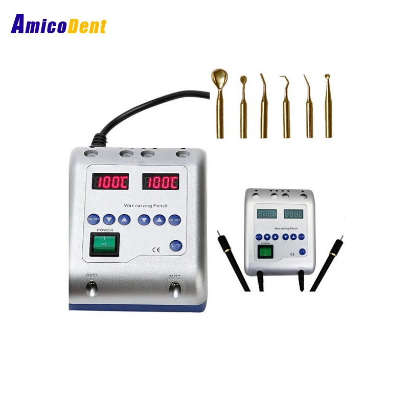 Dental lab wax engraving machine wax seal stamp engraving machine with 6 tips