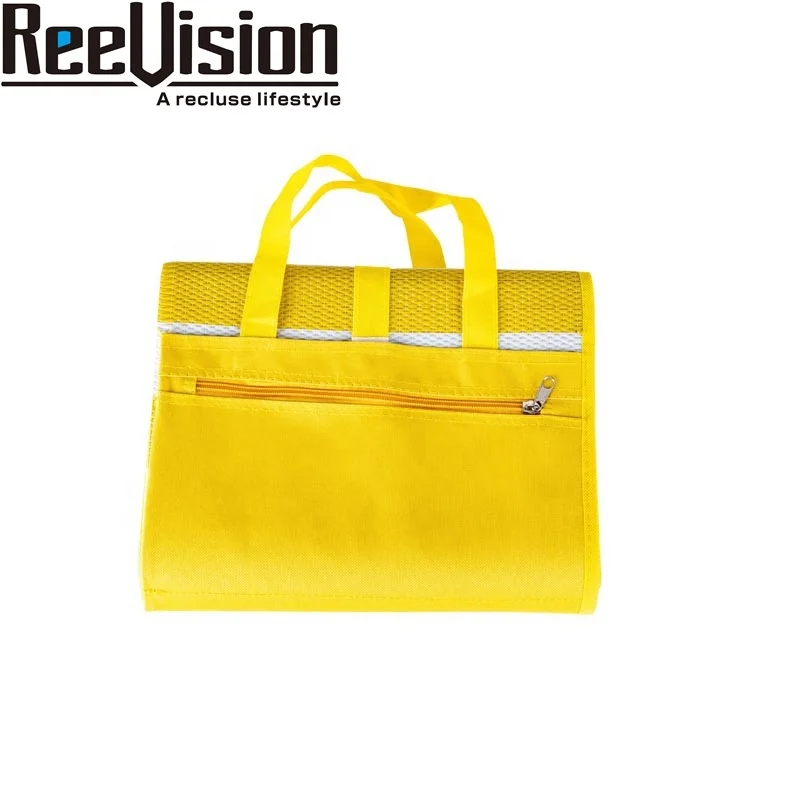 PP Beach Mat with Oxford Mattress Hiking Zipper Pocket & Handle PVC NF-1020-07 CN;ZHE Customized Color 90x180cm/150x180cm