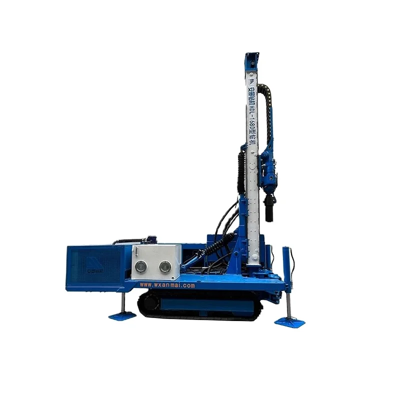 HDL-168D Factory Direct Price agreement hard rock machine top drive type multifunctional bore top hammer drill rig