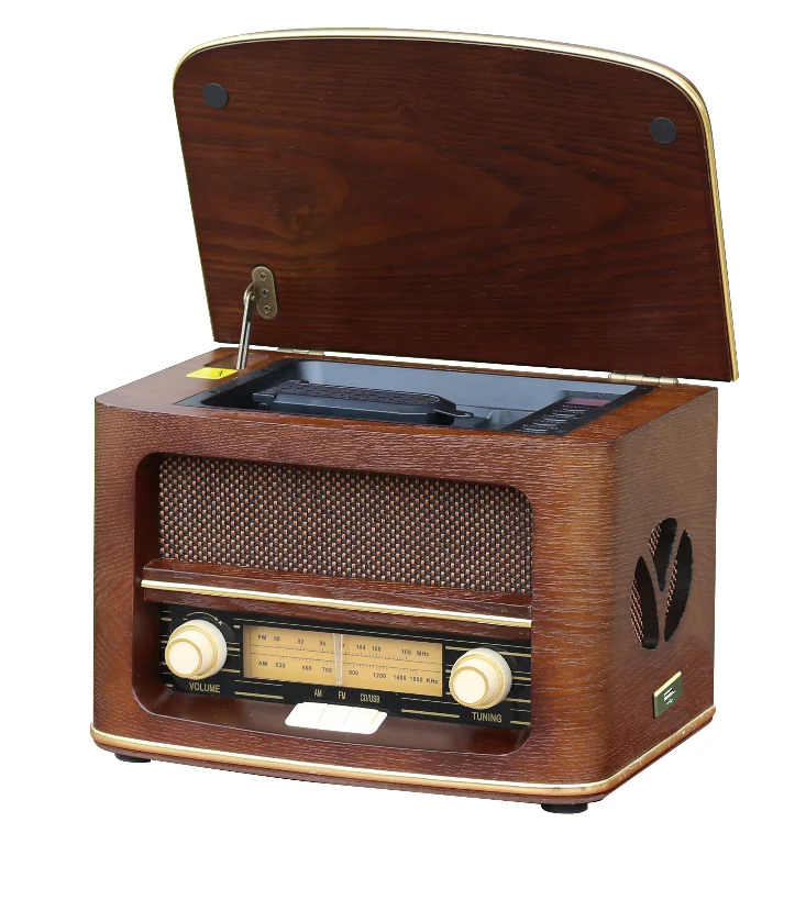 customize Classical wooden Radio R160-1 USB BT play factory price