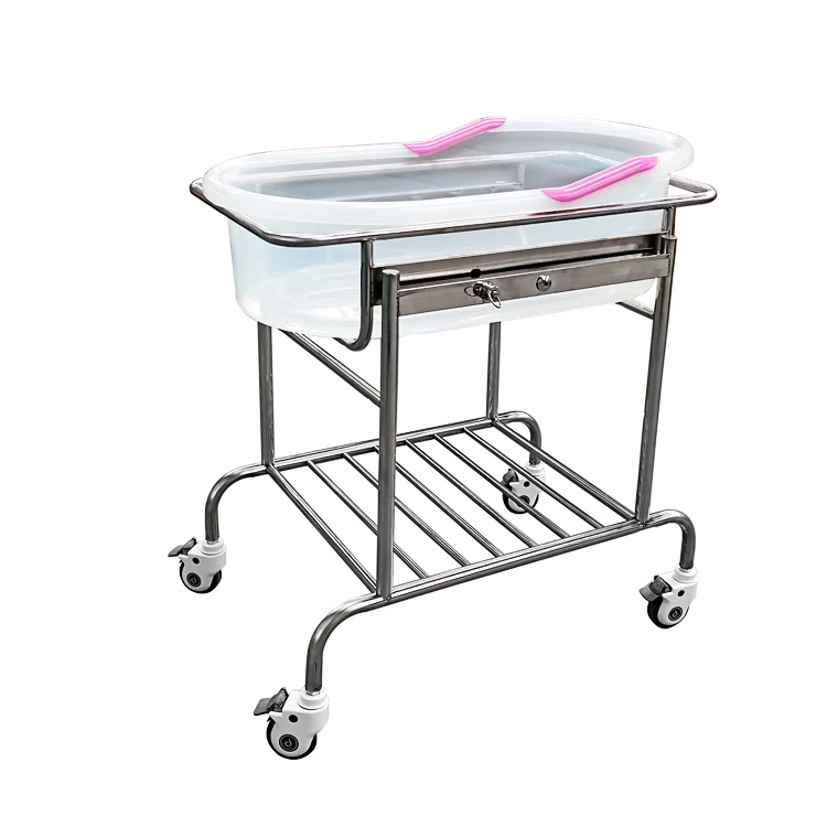 A-22 весь головкой из нержавеющей стали, регулируемое ясно пластиковый таз Больничная детская кроватка кровать