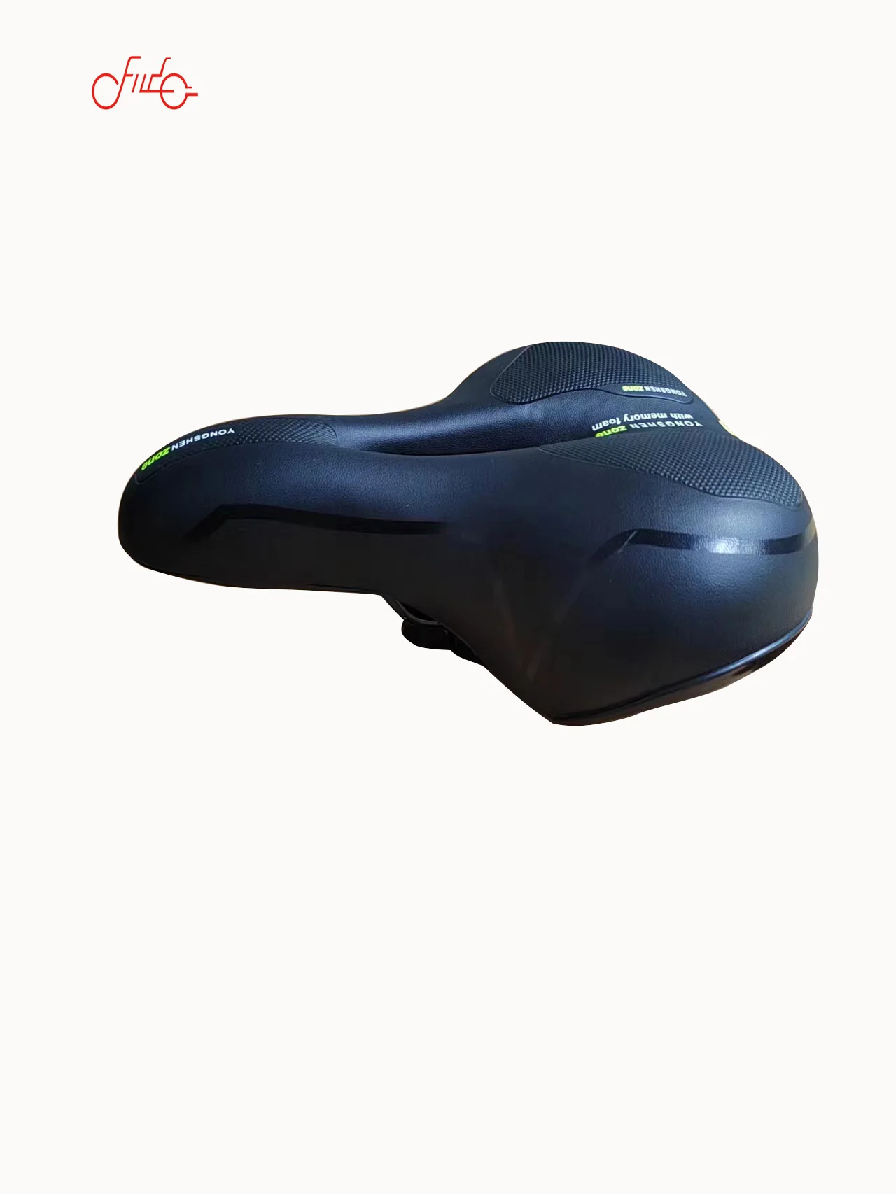 factory outlet Comfort Bike Seat Replacement Padded Soft High Memory Foam Bicycle Saddle with Dual Shock Absorbing Rubber Balls
