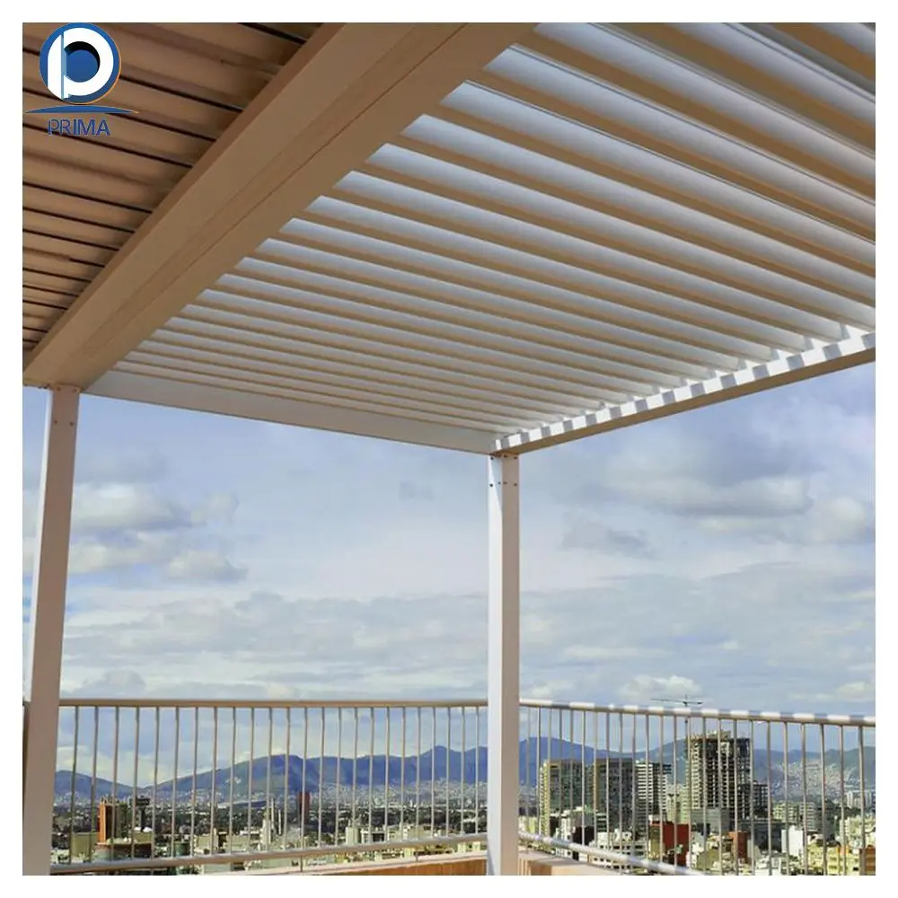 PRIMA free stand movable aluminum pergola for house roof modern outdoor pergola
