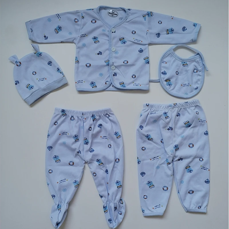 New Born Baby Essential 5 Piece Layette Baby Clothing Sets(old) Infant Gift Set 0-6 M Baby Gift Box Set Newborn