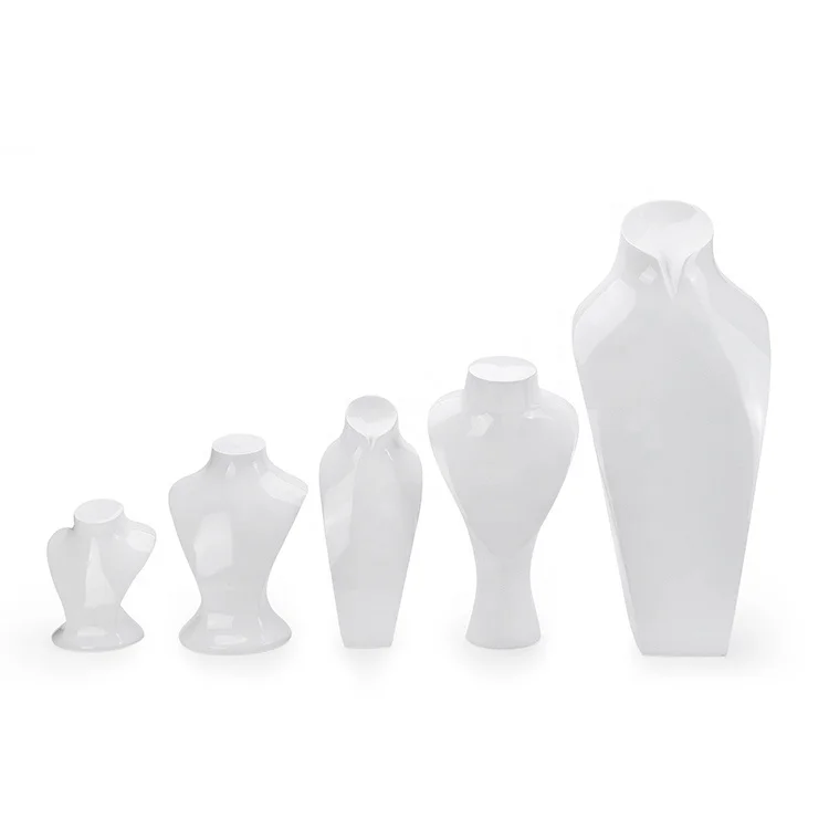 Custom Creative Fashion New Acrylic Jewelry display Set Stand Busts Necklace