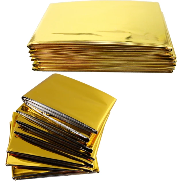 Emergency Blanket Mylar Survival Blanket Foil Space Solar Emergency Thermal Blanket