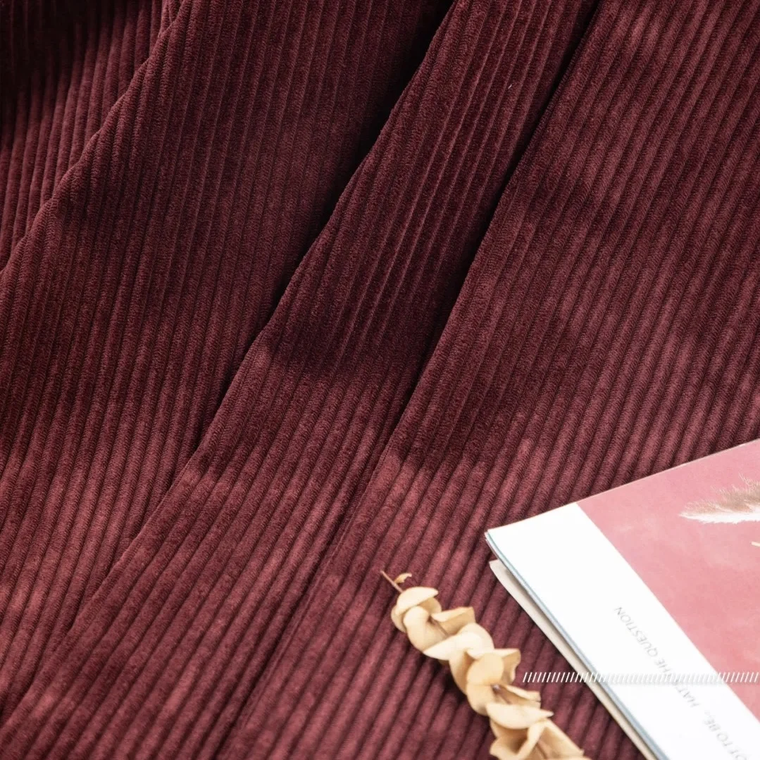 Stretch Corduroy Fabric for Clothes Professional 100% Cotton Flocked Material Waterproof Suits Fabrics Upholstery Fabric Woven
