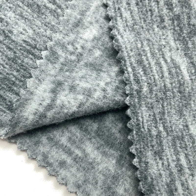 New style winter jacket 100% polyester dark color 260GSM knitting cationic polar fleece fabric