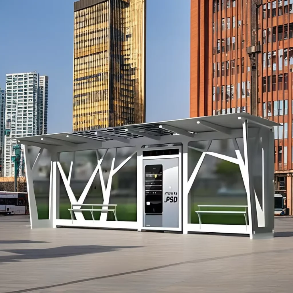 Высококачественный индивидуальный современный алюминиевый сплав E-Display автобусные остановки для продажи