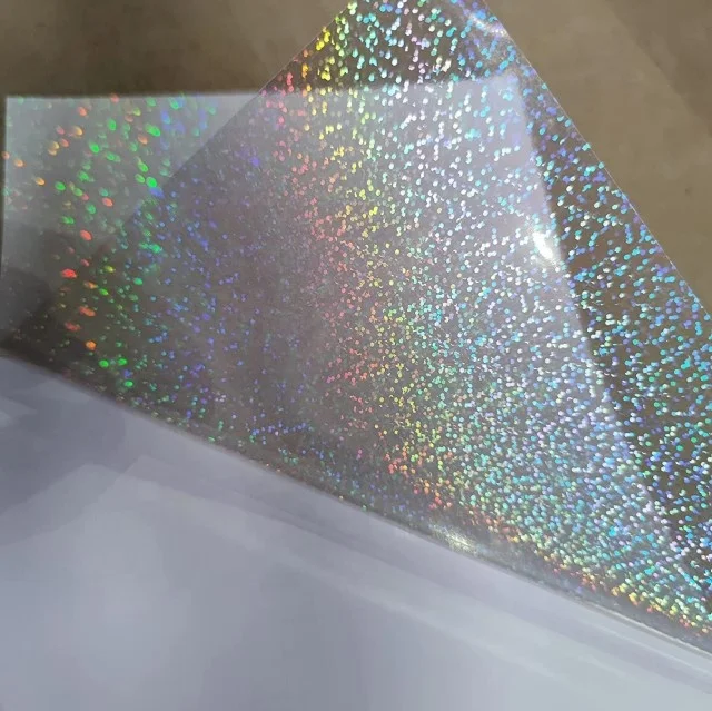 A4 Size Holographic Vinyl Printable Sticker Paper Self-Adhesive Waterproof PET/Acrylic Material for Inkjet Printer Sheet Packing