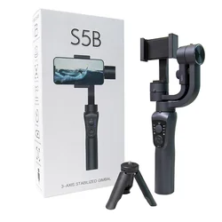 2022 Hot Sale 3 Axis Handheld Gimbal S5B Camera Stabilizer With Tripod Face Tracking Via App Selfie Stick Gimbal Stabilizer
