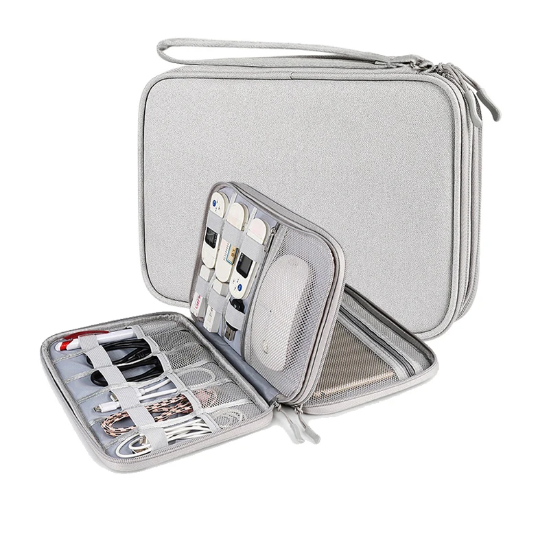 Custom Hot Sale Electronics Cable Storage Bag Universal Electronics Accessories travel Organizer cable bag