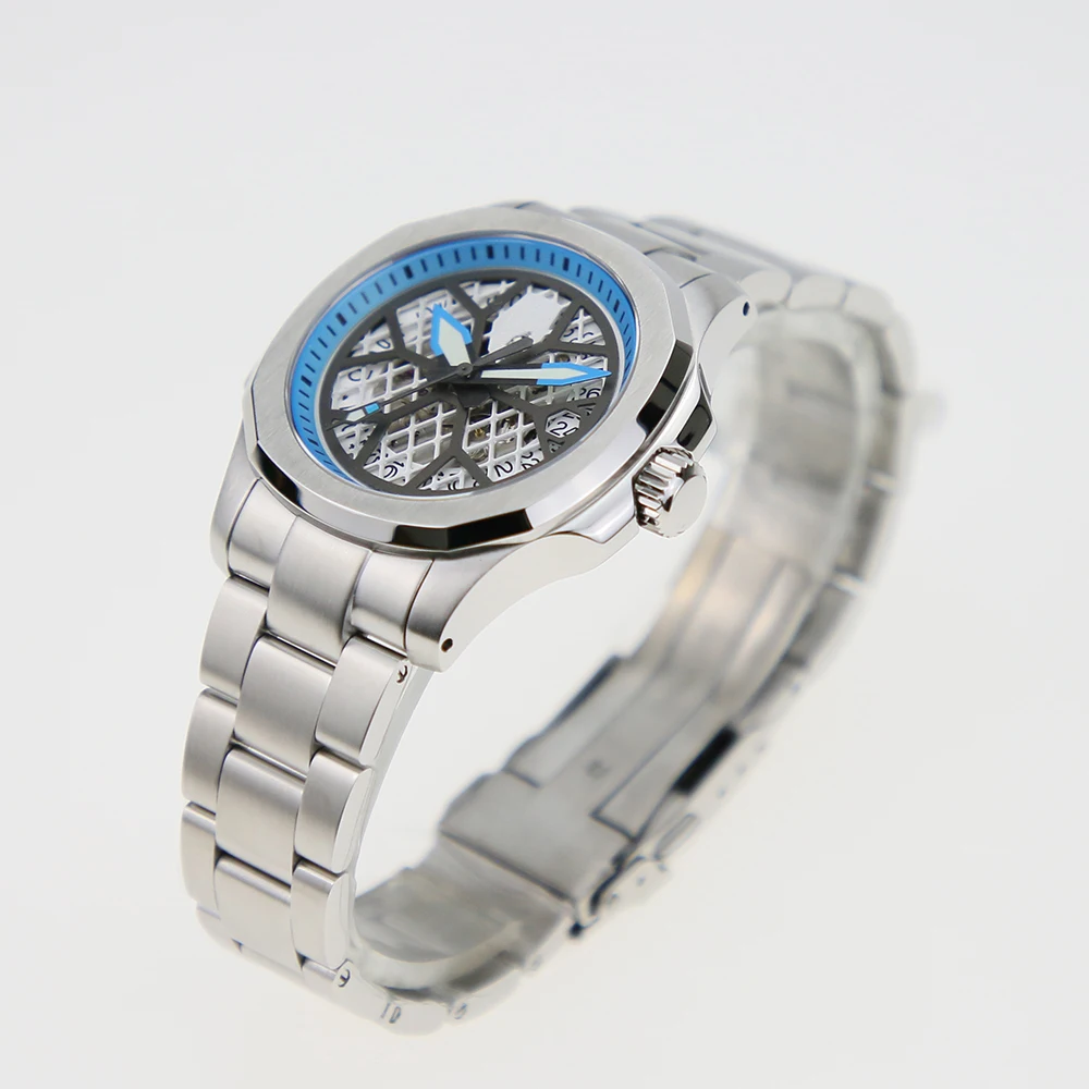 Top Quality  20mm  316L Solid Stainless Steel 20mm Nature Watch Case Bracelet Band