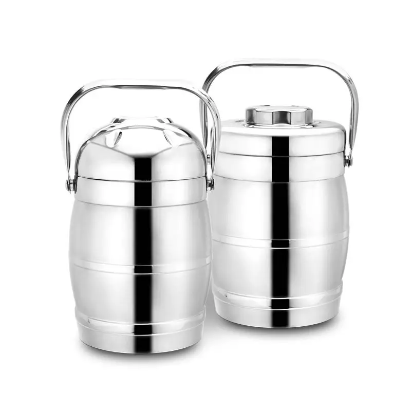 Insulation lunch box portable stainless steel insulation porridge barrel