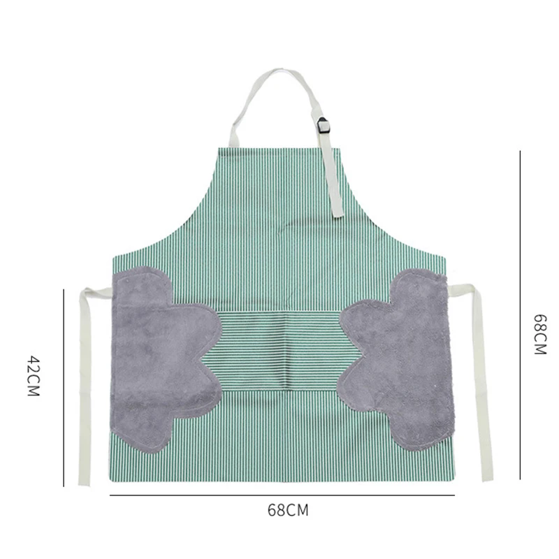 Custom Logo Washable Waterproof Cooking Apron with Adjustable Neck Straps Women Cleaning Bib Aprons