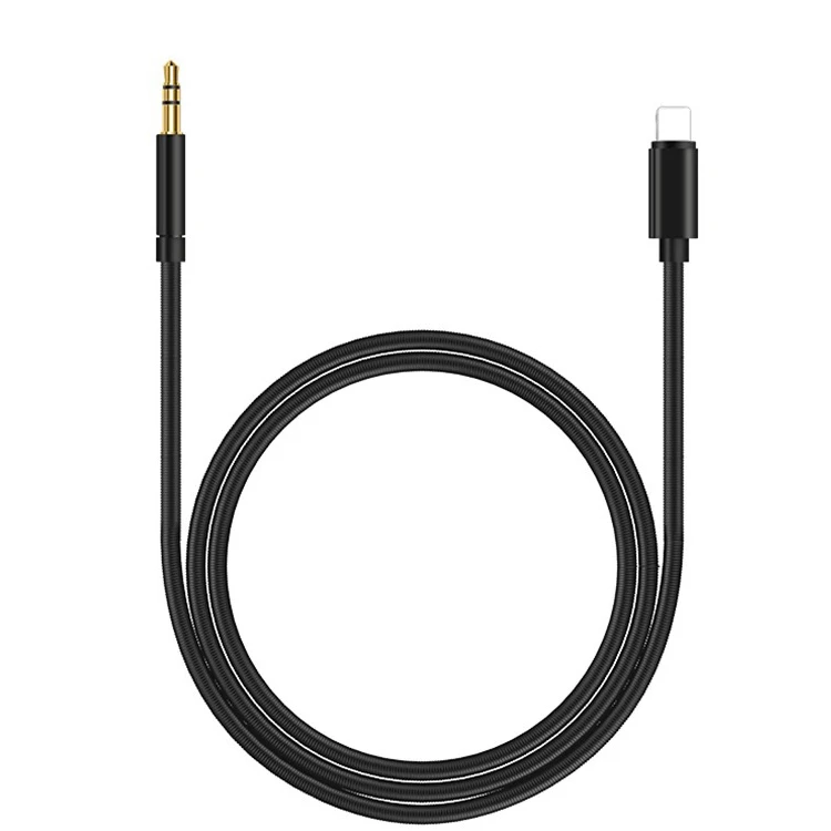 Hot sale mobile phone 8pin to  3.5mm aux audio cable adapter for speaker