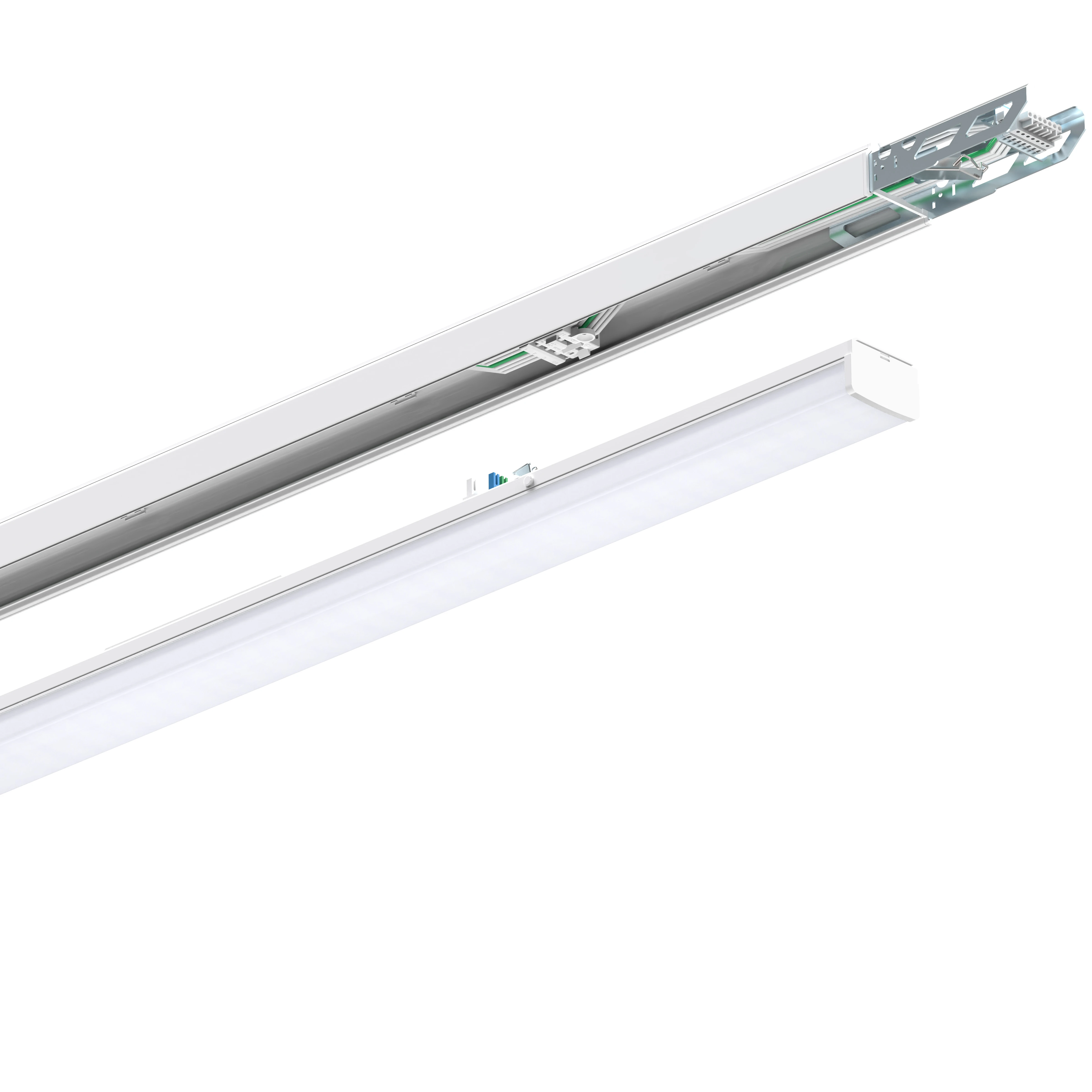 Mounted Pendant Hanging Line Trunking Optional Beam Angle Newest Modular Lighting System Continuous Led Linear Trunking System