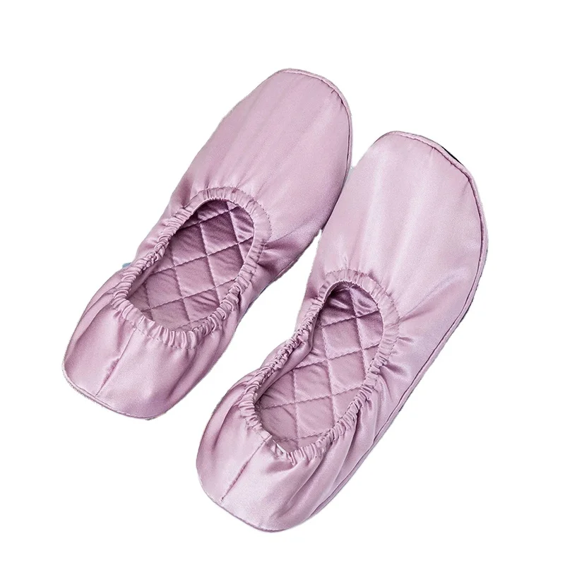 
 Балерина Gerine цвета балерины после свадьбы танцевальные складные плоские шелковые туфли корень лотоса фиолетовые как свадебная церемония  