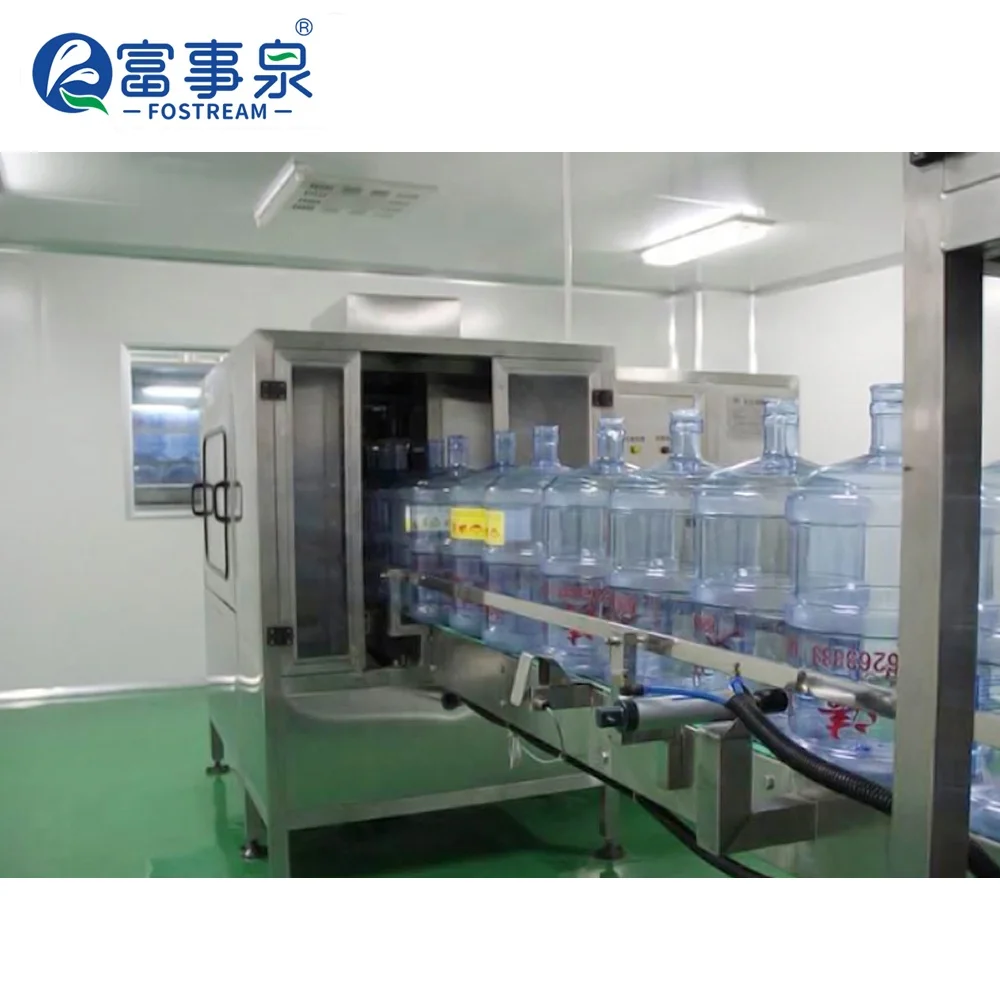 Guangdong First Automatic 18L 19L 20L 5 Gallon Plastic Bottle Jar Barrel Water Filling Plant