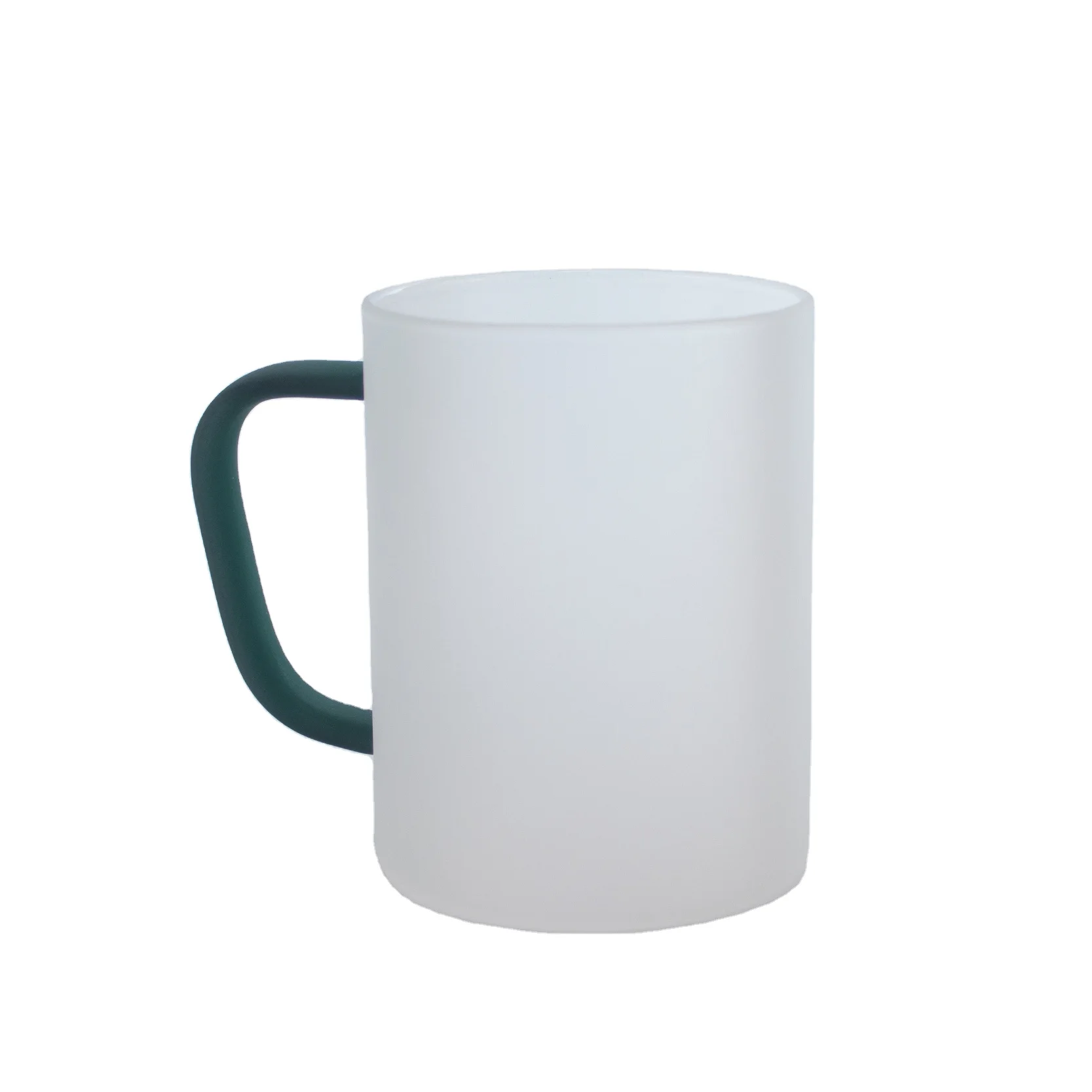 glass coffee mug with lid heat resistant glass mug 11oz transparent glass sublimation mug