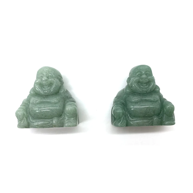 Natural  Rose quartz Crystal Laughing Buddha Quartz  Hand Carved Stone Statue in Hot Sale