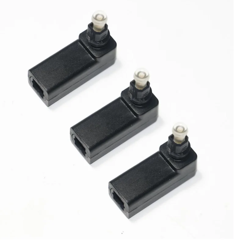 Right Angle Optical 3.5mm Female Mini Jack Plug To Digital Toslink Male Audio Adapter Connectors angle 90 degree